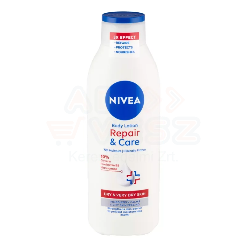NIVEA testápoló 250 ml Repair&Care Kép
