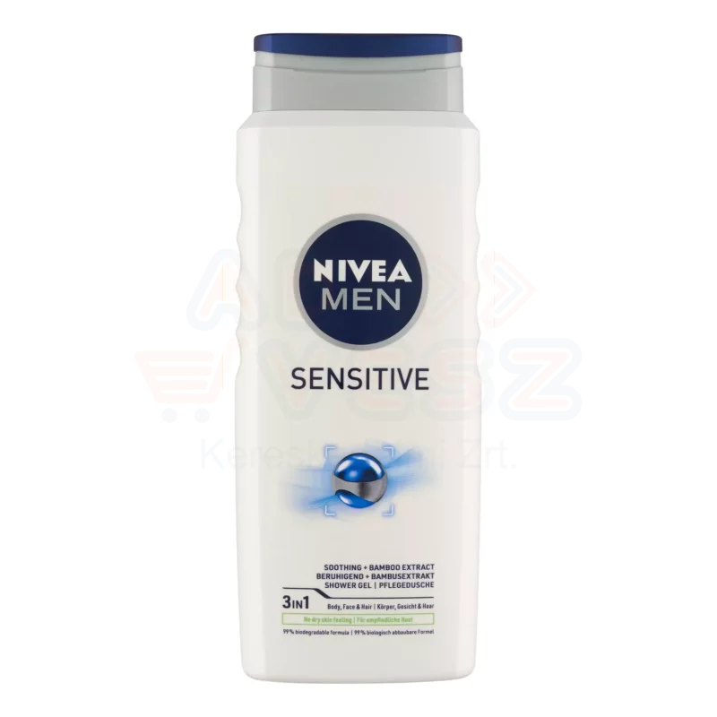 NIVEA MEN tusfürdő 500 ml Sensitive Kép