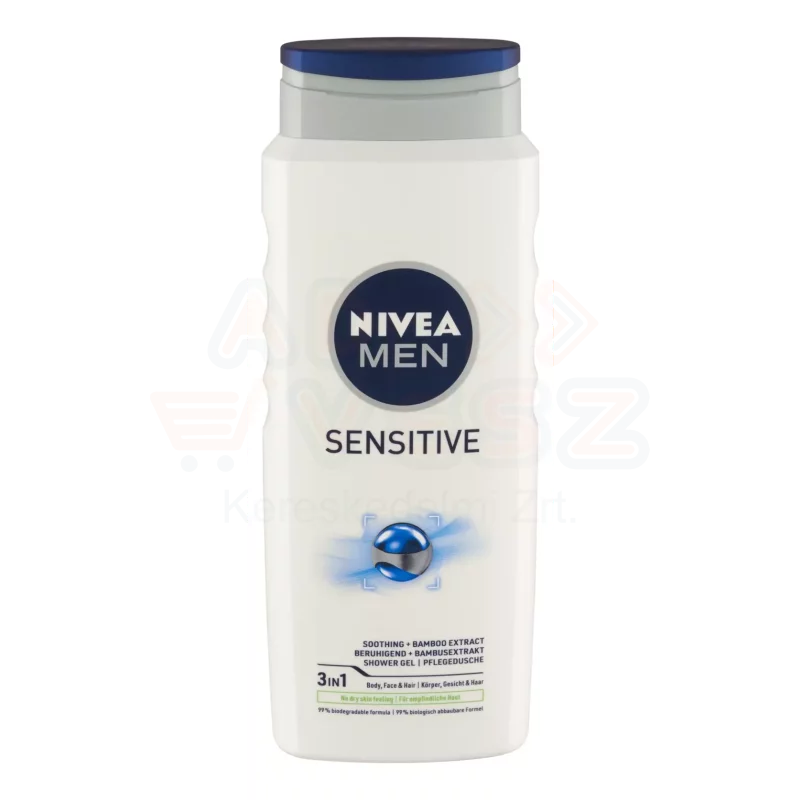 NIVEA MEN tusfürdő 500 ml Sensitive Kép