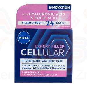 NIVEA Hyaluron Cellular Expert Filler feszesítő éjszakai arckrém 50 ml