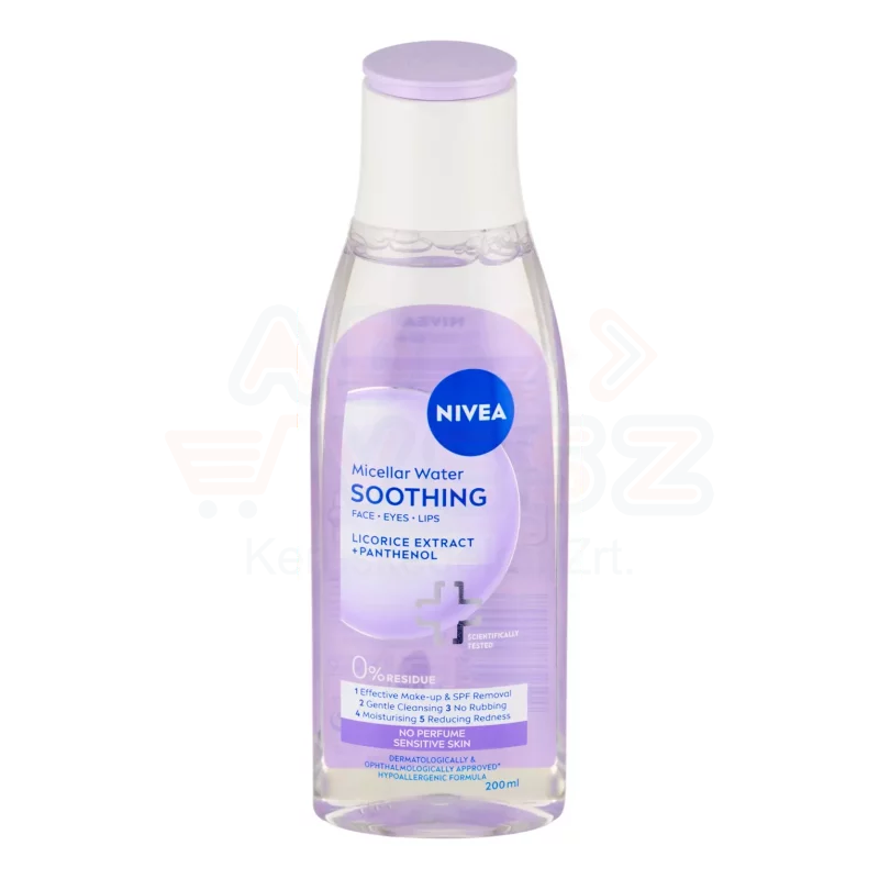NIVEA micellás arctisztító 200 ml Nyugtató Ápoló érzékeny bőrre Kép