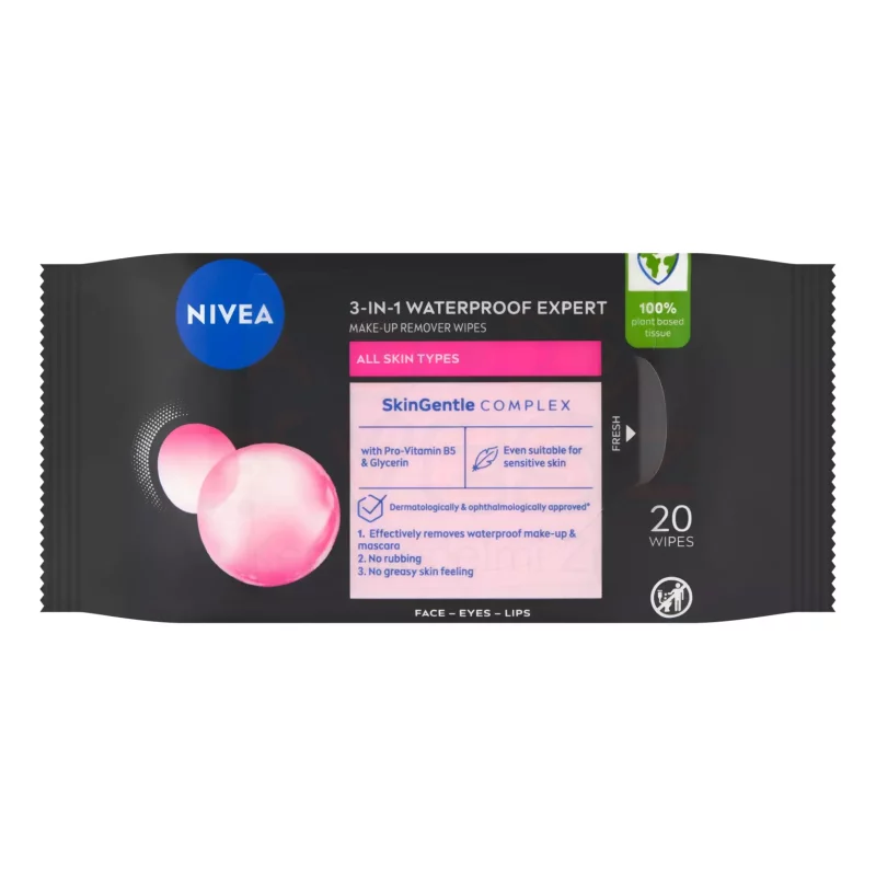 NIVEA arctisztító kendő 20 db Expert micellás Kép