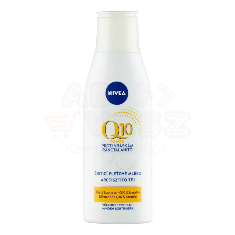 NIVEA Q10 POWER arctisztító tej 200 ml ránctalanító Kép