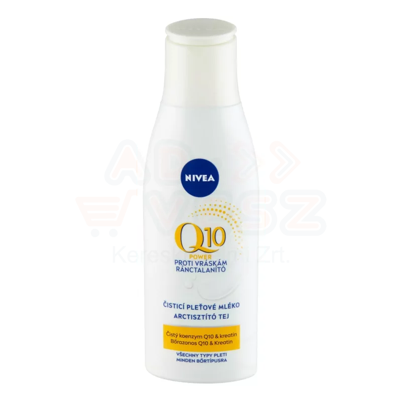 NIVEA Q10 POWER arctisztító tej 200 ml ránctalanító Kép