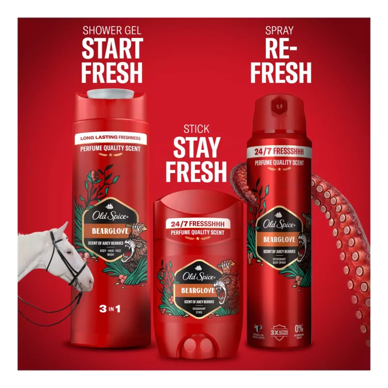 Old Spice deo spray 150 ml BearGlove Kép