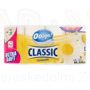 Ooops! Classic toalettpapír 8 tekercs 3 rétegű Kamilla