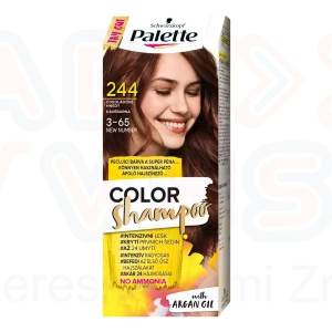 Palette Color Shampoo kímélő tartós hajszínező 244 (3-65) kávébarna