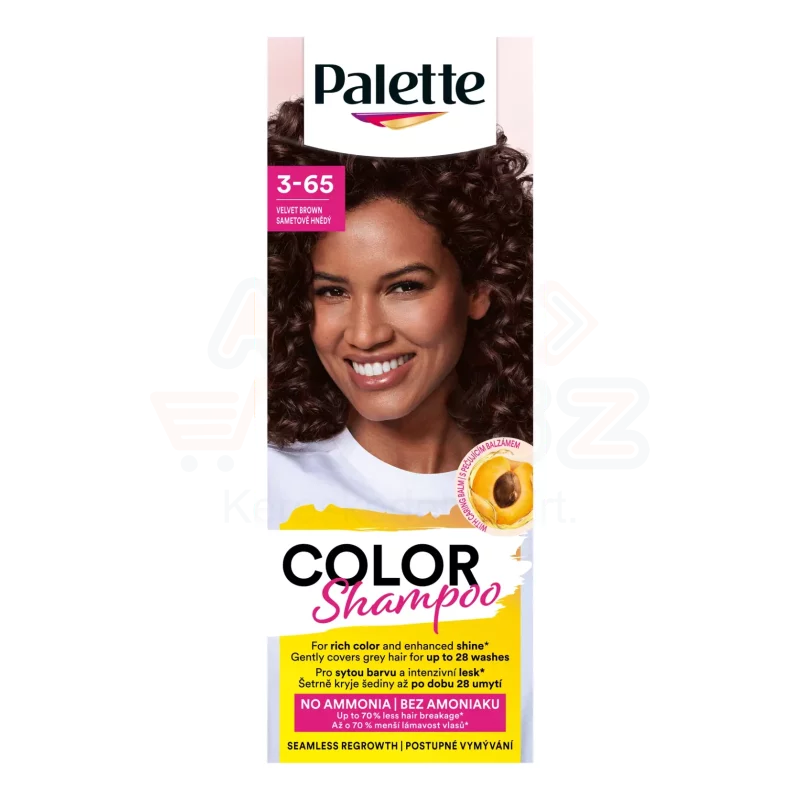 Palette Color Shampoo kímélő tartós hajszínező 244 (3-65) kávébarna Kép