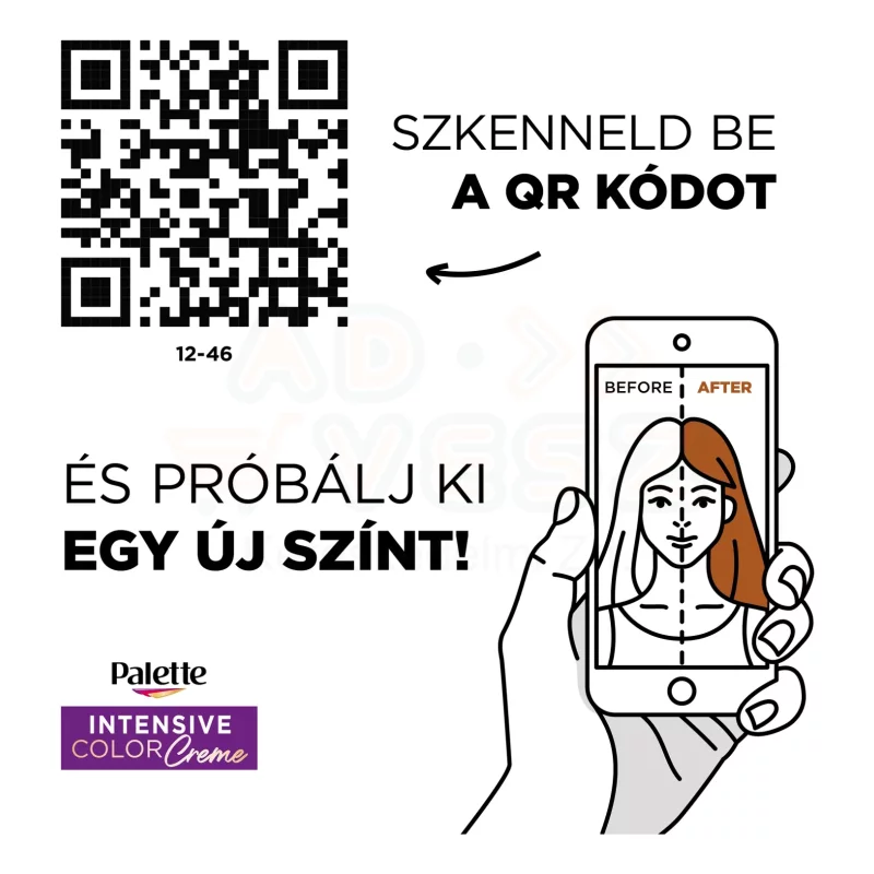 Palette ICC intenzív krémhajfesték BW12 (12-46) természetes világosszőke Kép