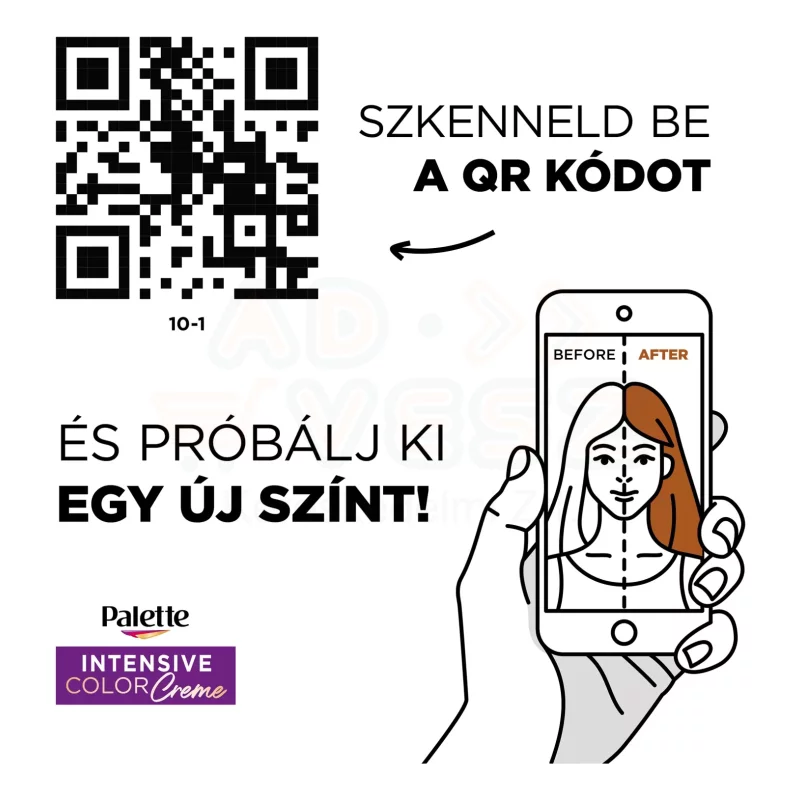 Palette ICC intenzív krémhajfesték C10 (10-1) sarki ezüstszőke Kép