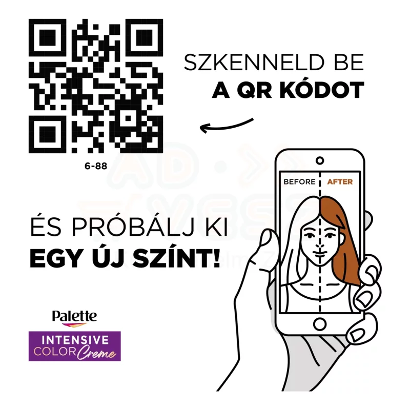 Palette ICC intenzív krémhajfesték RI5 (6-88) intenzív vörös Kép