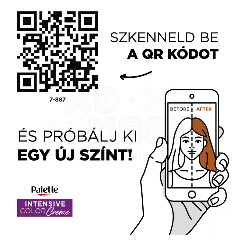Palette ICC intenzív krémhajfesték RV6 (7-887) bíborvörös Kép
