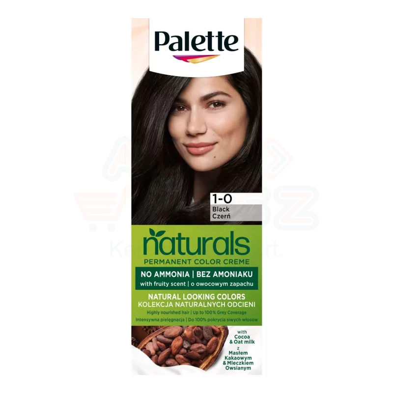 Palette Perm. Naturals Color ápoló krémhajfesték 900 (1-0) mélytengeri fekete Kép