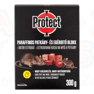 PROTECT paraffinos rágcsálóirtó blokk 300 g