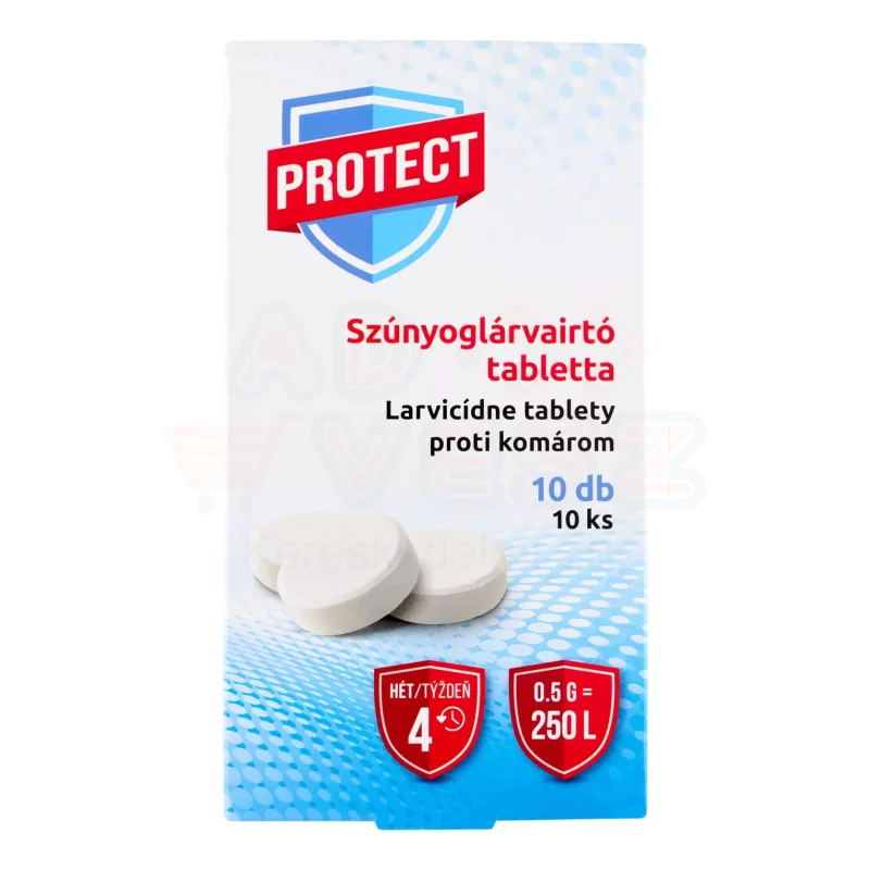 PROTECT szúnyoglárvairtó tabletta 0,5 gr 10x0,5g Kép