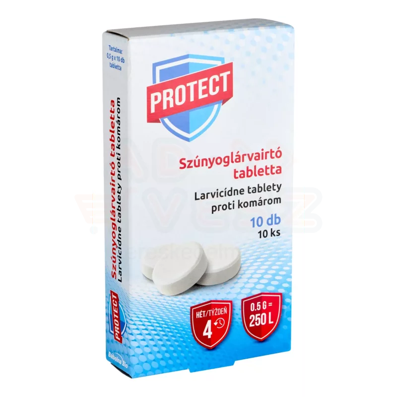 PROTECT szúnyoglárvairtó tabletta 0,5 gr 10x0,5g Kép
