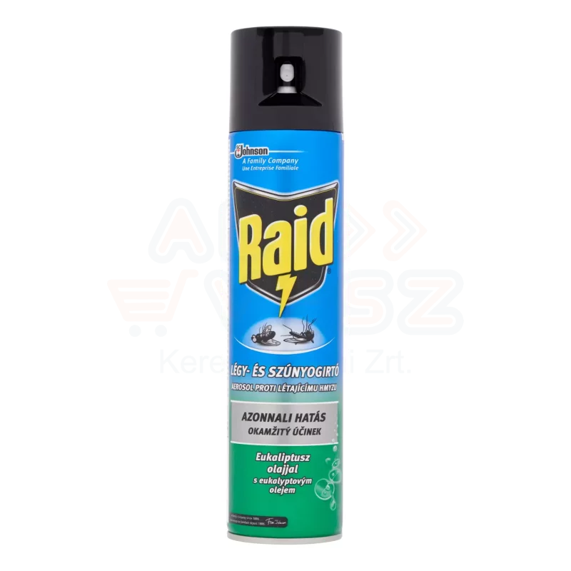 Raid® légy- és szúnyogirtó aeroszol 400 ml Eukaliptusz illattal Kép