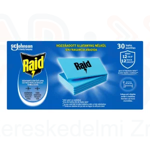Raid® Elektromos szúnyogirtó utántöltő lap 30 db