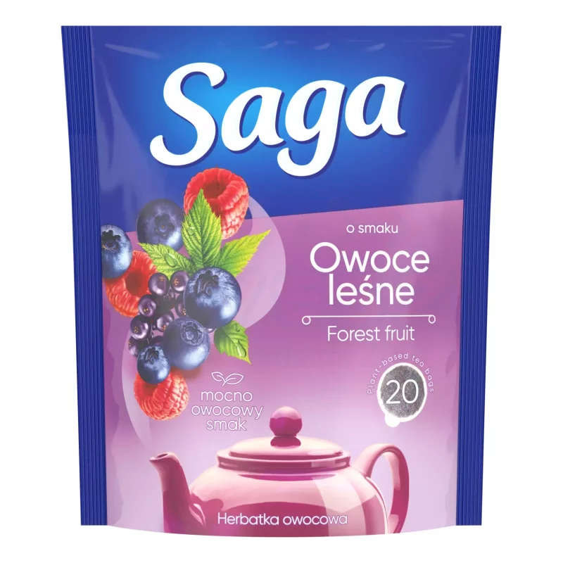 SAGA gyümölcstea 20 filter Erdei gyümölcs Kép