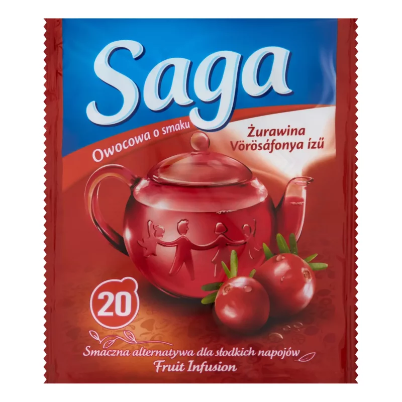 SAGA gyümölcstea 20 filter Vörösáfonya Kép