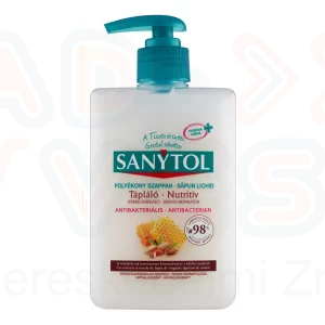 Sanytol Antibakteriális Folyékony Szappan Mandulatej és méhpempő 250 ml