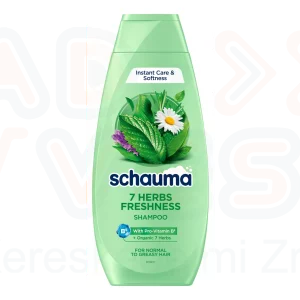 Schauma sampon 400 ml 7 gyógynövény (lelapulás ellen, zsíros hajra)
