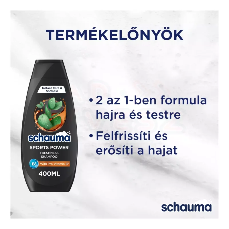 Schauma sampon 400 ml For Men Sports Power Kép