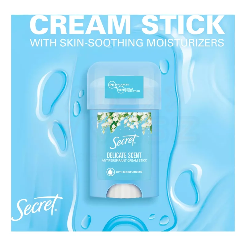 Secret izzadásgátló krém stick 40 ml Platinum Power Delicate Kép