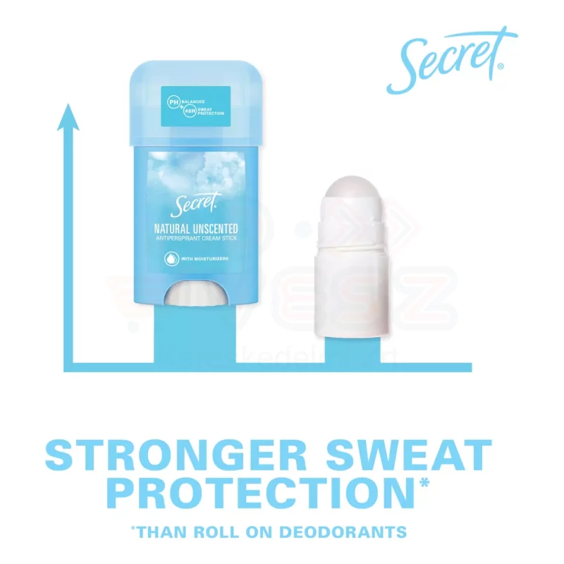 Secret izzadásgátló krém stick 40 ml Natural Kép