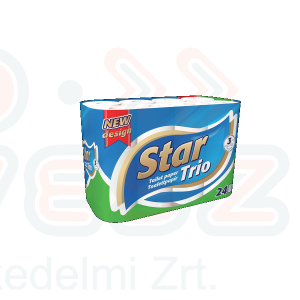 Star Trio toalettpapír 3 rétegű 24 tekercs