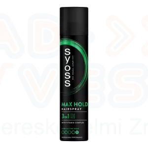Syoss hajlakk 300 ml  Max hold - Maximális tartás