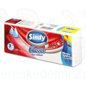 Sindy papírzsebkendő 3 rétegű 100 db Classic