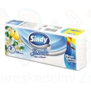 Sindy papírzsebkendő 3 rétegű 100 db Jázmin