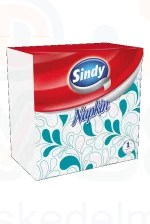 Sindy szalvéta 1 rétegű 45 db motívumos (türkiz) 33x33cm Kép