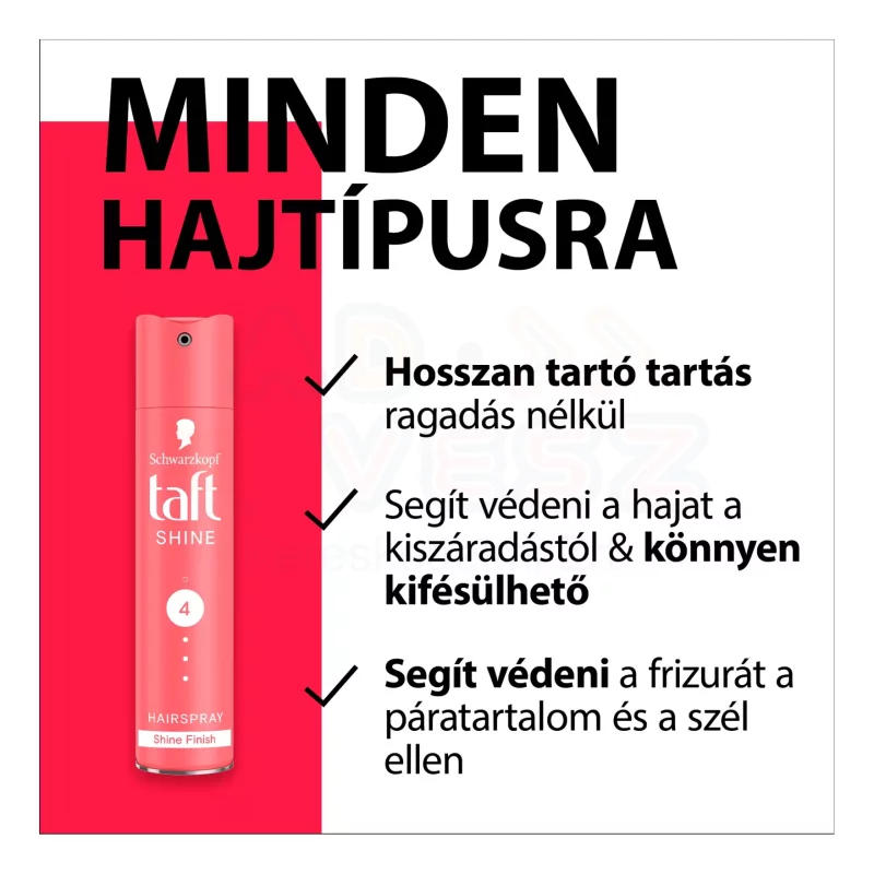 Taft hajlakk 250 ml Shine 4 Kép