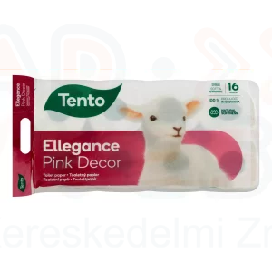 TENTO toalettpapír Ellegance Pink Decor 3 rétegű 16 tekercses