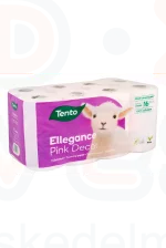 TENTO toalettpapír Ellegance Pink Decor 3 rétegű 16 tekercses Kép