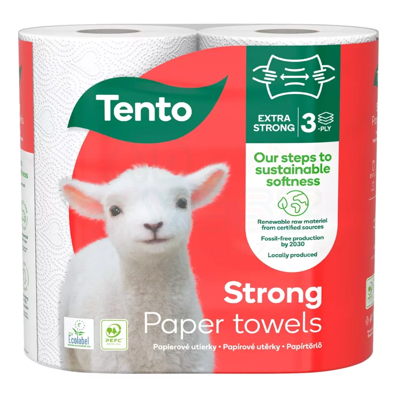 TENTO papírtörlő Strong 3 rétegű 2 tekercses Kép