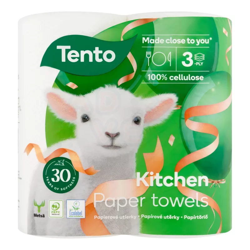 TENTO papírtörlő Kitchen Innovation 3 rétegű 2 tekercses Kép