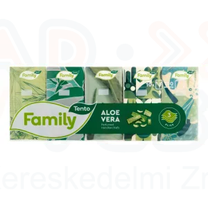 TENTO papírzsebkendő Aloe Vera 3 rétegű 10x10 db