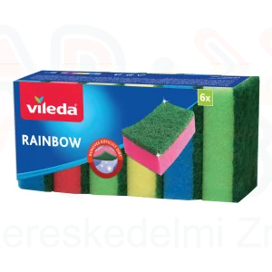 VILEDA Rainbow mosogatószivacs 6 db-os