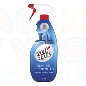 Well Done Fürdőszobai fertőtlenítő tisztítóhab 750 ml
