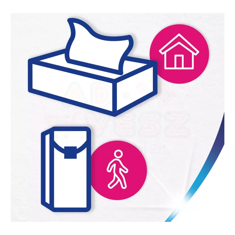 Zewa Softis papírzsebkendő 4 rétegű 10x9 db Aloe Balsam Kép