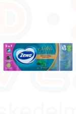 Zewa Softis papírzsebkendő 4 rétegű 10x9 db Menthol Breeze Kép