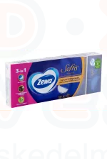 Zewa Softis papírzsebkendő 4 rétegű 10x9 db Classic Illatmentes Kép