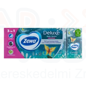 Zewa Deluxe papírzsebkendő 3 rétegű 10x10 db illatmentes limitált kiadású
