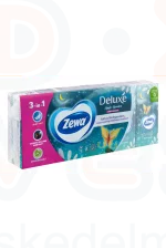 Zewa Deluxe papírzsebkendő 3 rétegű 10x10 db illatmentes limitált kiadású Kép