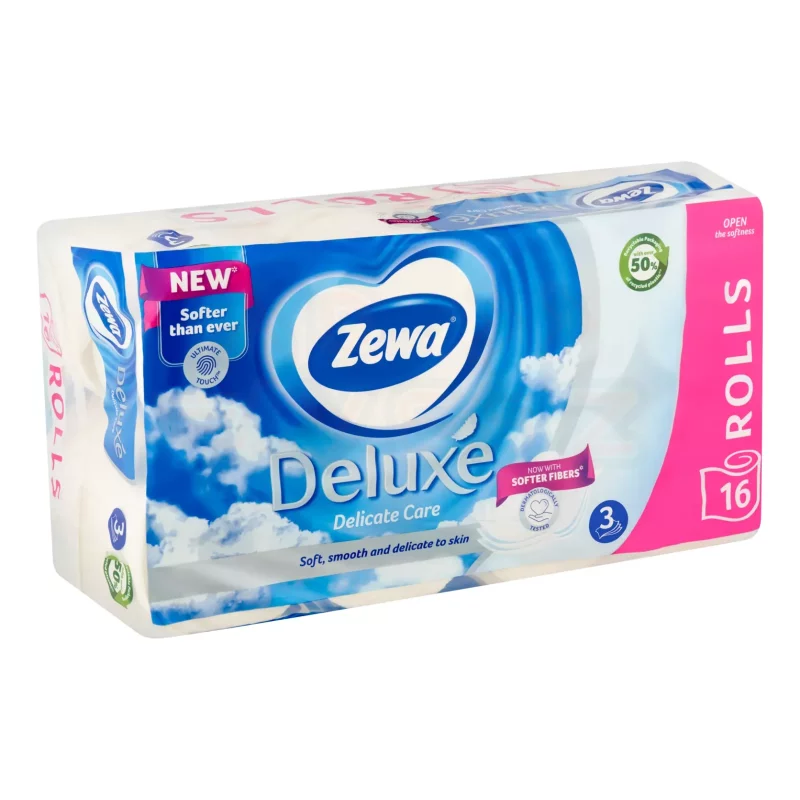 Zewa Deluxe toalettpapír 3 rétegű 16 tekercs Delicate Care Kép