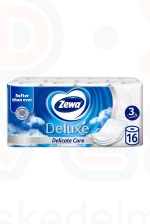 Zewa Deluxe toalettpapír 3 rétegű 16 tekercs Delicate Care Kép