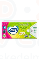 Zewa Deluxe papírzsebkendő 3 rétegű 90 db Camomile Comfort Kép